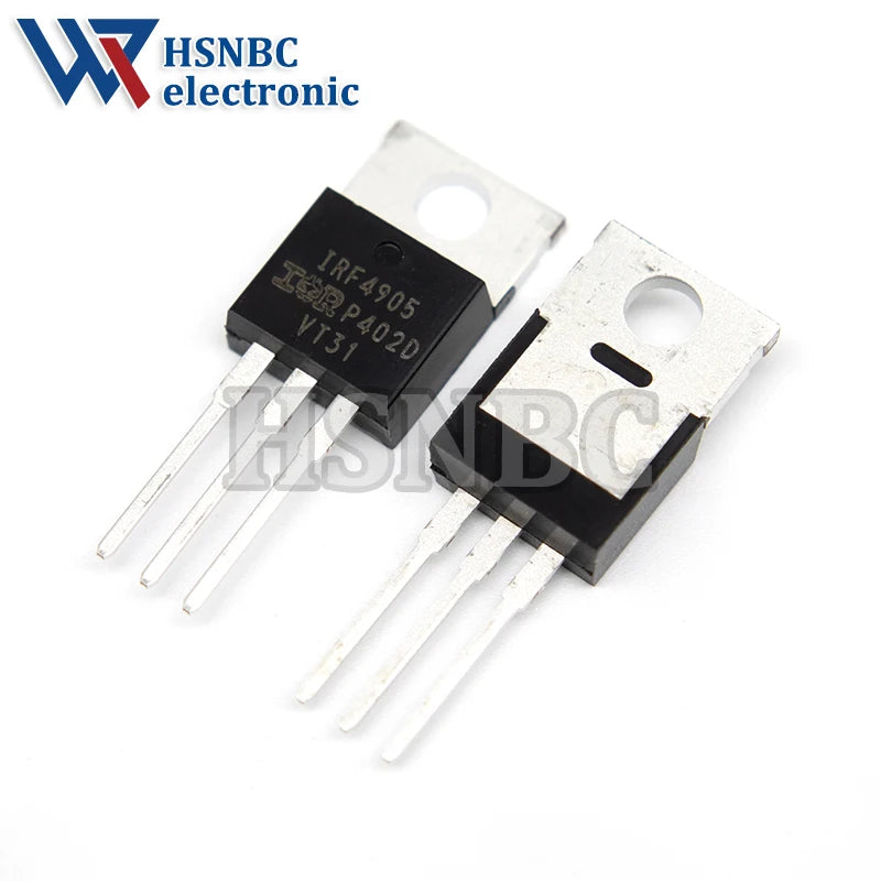 10PCS IRF4905 IRF4905PBF TO-220 74A 55V P-channel Power MOSFET Transistor 100% New Original