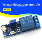 Javino 1/5/10Pcs Smart Electronics 5V-30V Micro USB Power Adjustable Delay Relay Timer Control Module Trigger Delay Switch