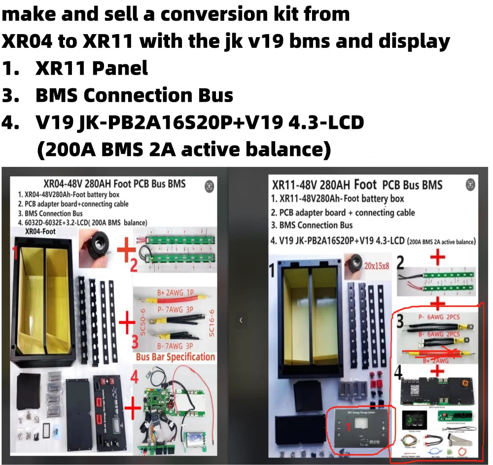 Customized Accessories PCB RS485 BMS JK