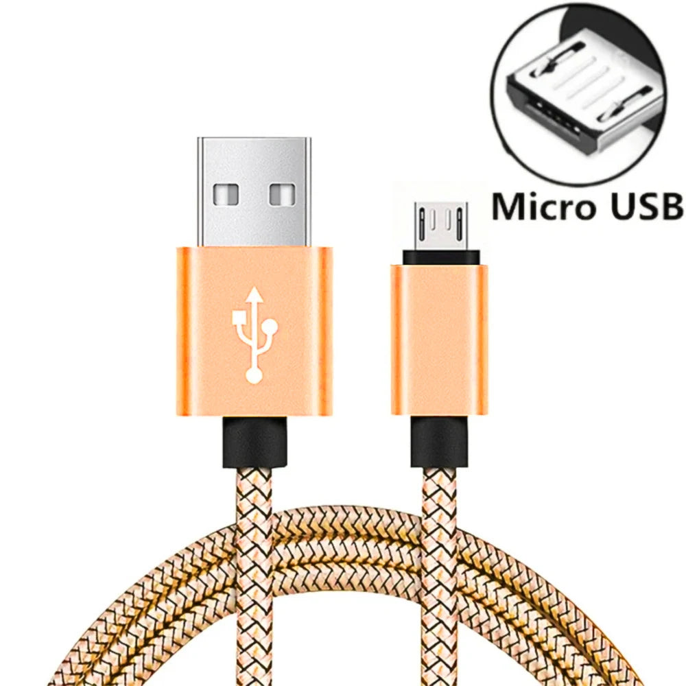 USB A Micro Cable Fast Charging Wire Mobile Phone Line USB Adapter Cable Cord For Samsung Xiaomi Andriod Mouse PS4 GamePad Data