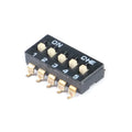 Slide Type SMT SMD Dip Switch Toggle 2.54mm 2Row 4Pin 2 Position/8 Pin 4 Position/16Pin 8 Position Black Switch Gold Plated Pin