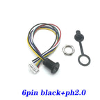 USB 2P/4P/5P/6P Connector Type-C Waterproof with PH 2.0 Nut Locking Plate Female Waterproof High Current Fast Charging Jack Port