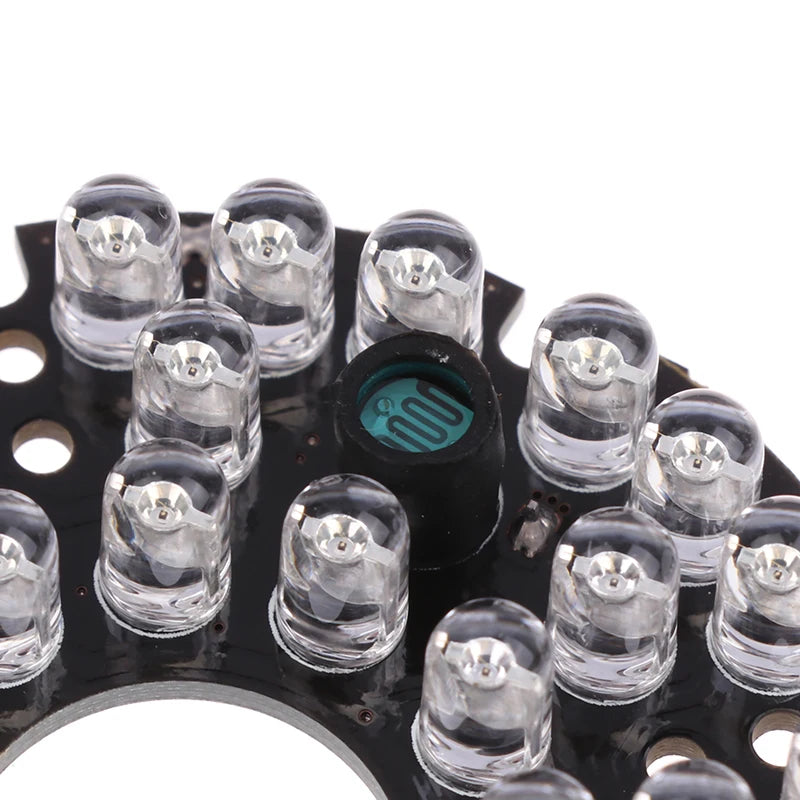 48PCS IR LED 850NM Illuminator Board – 60mm Night Vision Light for CCTV Surveillance Camera Housing, 50° Viewing Angle