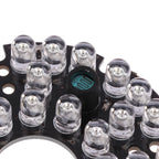 48PCS IR LED 850NM Illuminator Board – 60mm Night Vision Light for CCTV Surveillance Camera Housing, 50° Viewing Angle