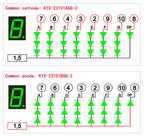 10PCS 2.3-inch digital tube 48mmX70mm digital display screen "8" high 56.8mm 7-segment digital tube 23101 series