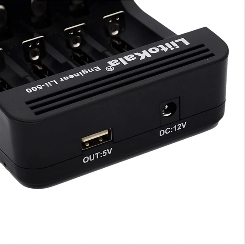 LiitoKala Lii-500 Battery Charger 4 Slot LCD Tester for 18650 26650 AA AAA Flashlight Vape Li-ion NiMH Rechargeable Cells