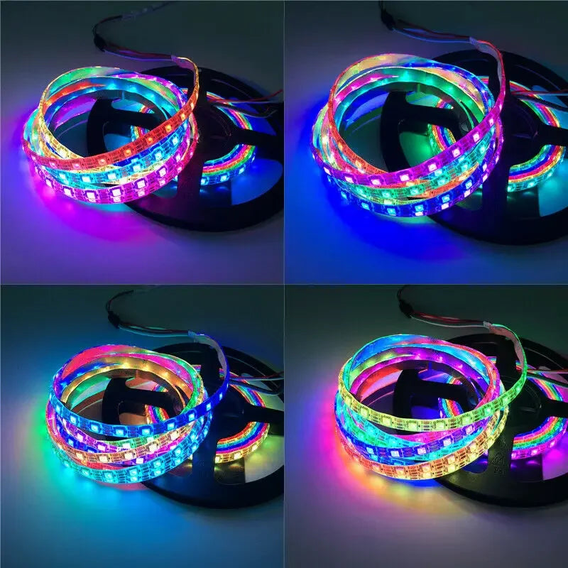 65.5ft/20m TUYA WS2811 TUYA DreamColor LED Strip Lights RGBIC Smartlife 60LEDs/M Flexible Tape Work with Alexa Google Assistant