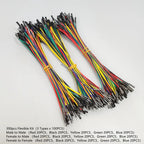 50-300pcs Breadboard Dupont Cable For Arduino Line 2.54mm Male Female Dupont 10cm 20cm 30cm Jumper Wire  DIY 1P Connector