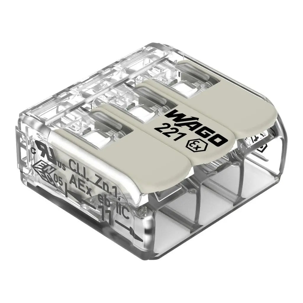 WAGO 221‑482 483 485 682 683 685 Ex‑eb Splicing Connector Lever Terminal Block ATEX IECEx Hazardous Area 0.14‑4/6mm²