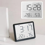 Indoor Multifunction Thermometer Hygrometer Automatic Electronic Temperature Humidity Monitor Clock Monitor Wall Monitor Clocks