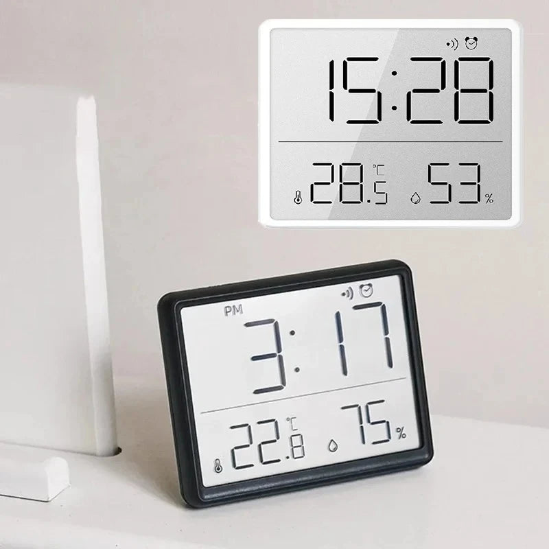 Indoor Multifunction Thermometer Hygrometer Automatic Electronic Temperature Humidity Monitor Clock Monitor Wall Monitor Clocks