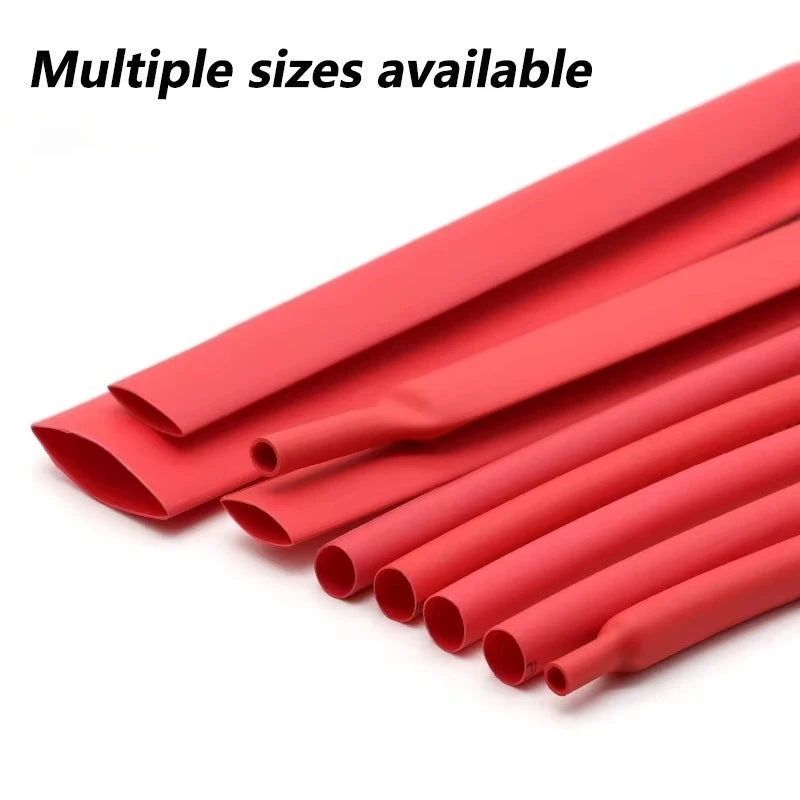 2:1 Times Shrink Heat Shrink Sleeve Tubes Set Thermoresistant Tube Wire Insulated Wiring, Red, Blue, Black Totaling 3 m