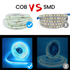 5V USB COB Led Strip Light 320 Leds/M White/Red/Green/Blue/Ice Blue/Pink PCB 3MM 5MM 8MM Flexible Ribbon Night Lamp TV Backlight