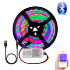 WS2812B Led Strip With SP110E USB Bluetooth Controller WS2812 30/60/144 Pixels/m RGB Individually Addressable LED Light Kit DC5V