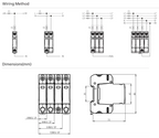 ONCCY 50KA AC SPD ,T1+T2 Class, 2P Surge Protector,AC 275V 230V 220V Din Rail House Surge Protector，Remote Signal Optional