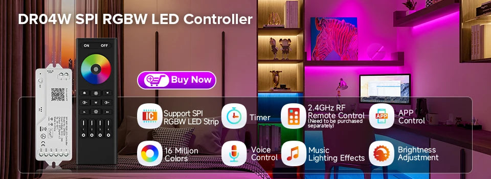 FCOB SPI RGBW IC LED Light Strip 896 LEDs WS2814 Addressable Dream Color 12mm DC24V SK6812 High Flexible FOB COB Lights Room Dec