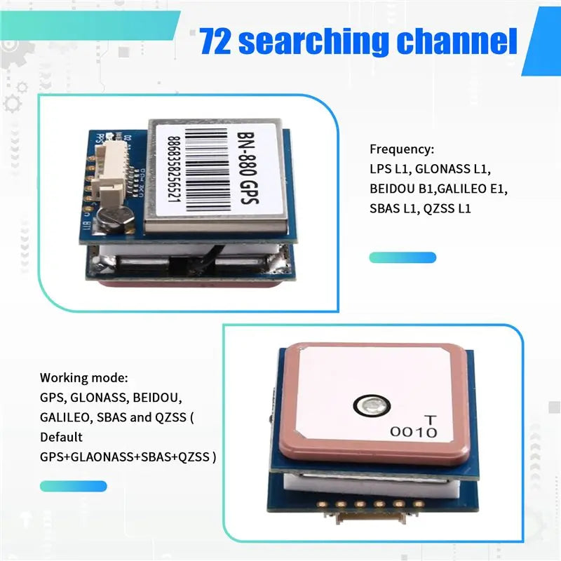 ABSK-BN-880 GNSS Dual GPS Module For AMP2.6/PIX-HAWK Flight Controllers Including QMC5883L Compass Sensor