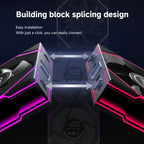 Jungle Leopard Interstellar V4 Digital Display Speed Control Infinite Mirror With Screen Ventilador UNI Fan