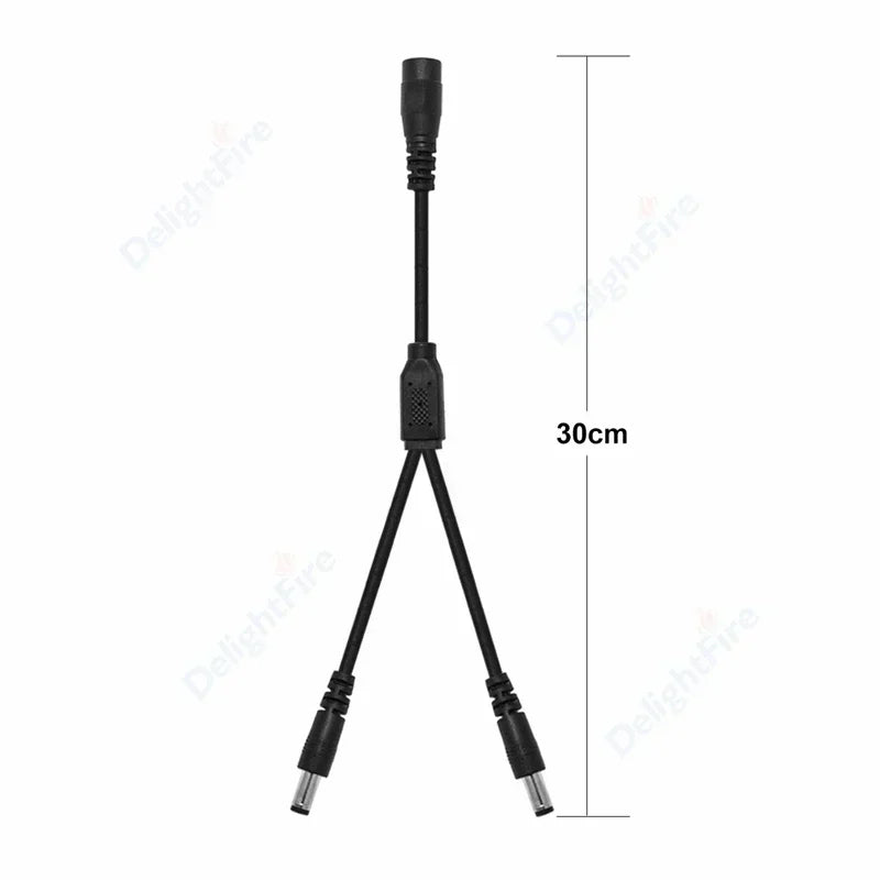 DC Power Splitter Cable 5.5mm 2.1mm 1 To 2/3/4/5/6/8 Way 5V 12V Power Adapter Connector Cord For LED Strip Lights CCTV Camera