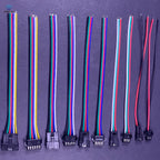 10Pairs JST SM 2P 3P 4P 5P 6Pin Plug Socket Male to Female Wire Connector LED Strips Lamp Driver Connectors Quick Adaptr 22AWG