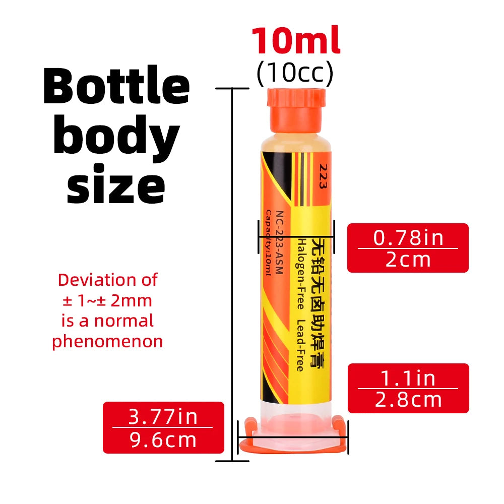 BGA Repair RMA-223 Lead-Free Halogen-Free Flux for Reflow Soldering with Low Smoke and Odor-Free Flux