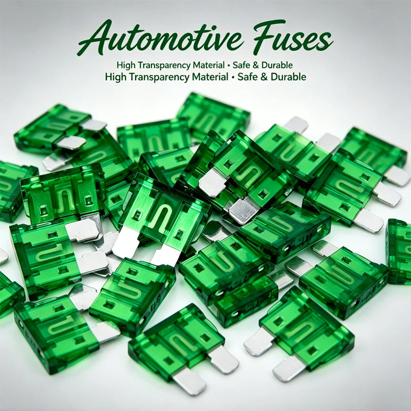 AGASHE 1‑40AWG Inline Blade Fuse Holder 30PCS Blade Fuse Kit Auto RV Truck Boat Marine Vehicle Circuit Protection Replacement