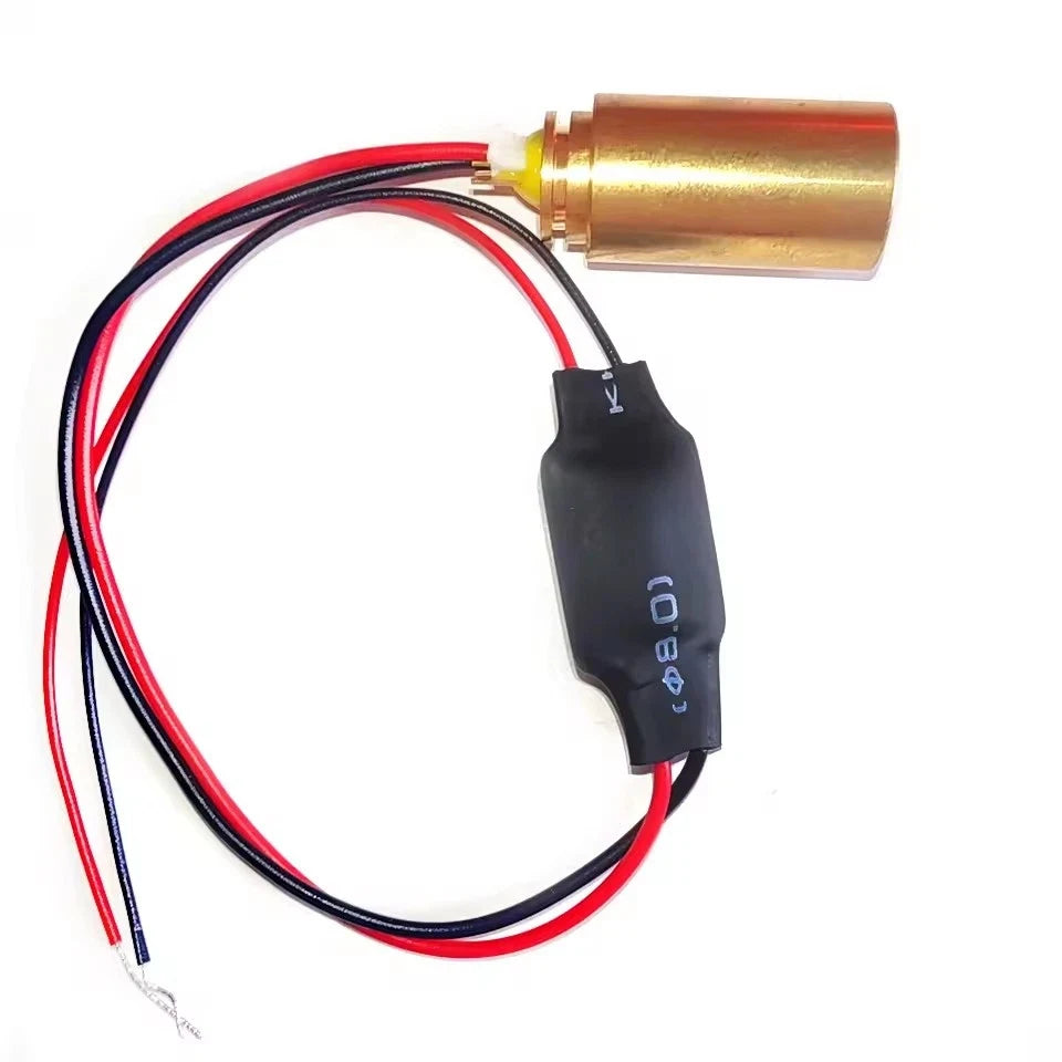 with Driver 571nm 30mW 50mW Yellow Dot Laser Module DPSS DIY Stage lighting Woodwork Positioning