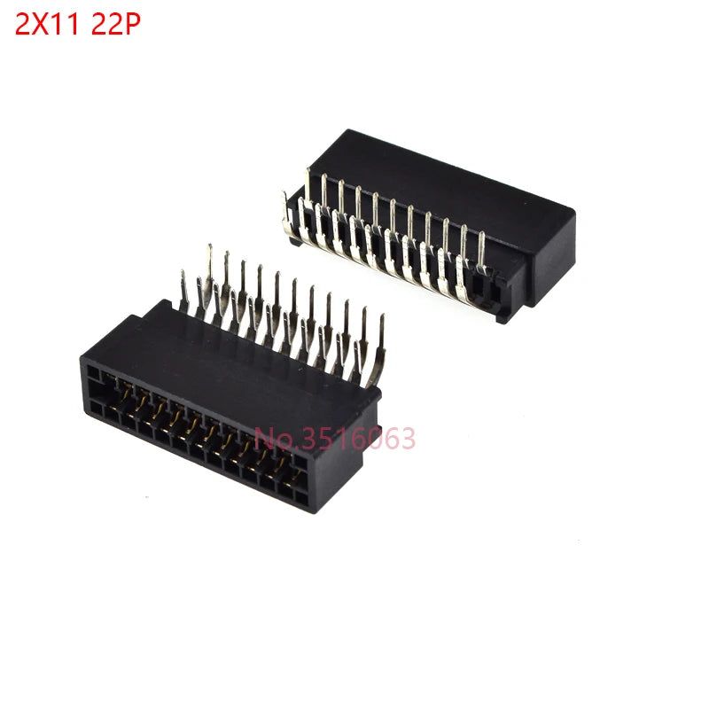 5pcs Right Angle Edge Card Connector Slot 2.54 mm Pitch 8/10/12/16/18/20/28/30/36/40/50/60/72/80/98 Pin PCB Gold Finger Socket