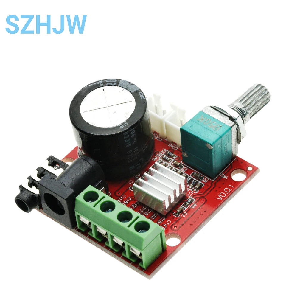 1-10PCS 12V Mini Hi-Fi PAM8610 Audio Stereo Amplifier Board 2X10W Dual Channel D Class