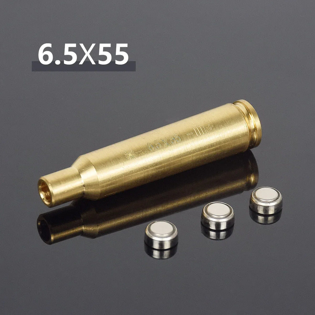 12GA 20GA .308 .223 5.45x39 7.62x39 9x19mm.338 Gauge Red Laser Bore Sighter Training Bullet Boresighter CAL Cartridge Caliber