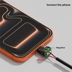 Type C/Micro Female To 2 Pin Terminal Block Solderless Charging Connector 5V USB C Screw Terminal Solderless Plug OTG Adapter