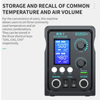 LUXIANZI 8589D+ 2 IN 1 Hot Air Gun Soldering Station With LED Digital Display For BGA PCB IC Repair Tool SMD Rework Station