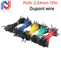 10pcs Breadboard Dupont Cable For Arduino Line 2.54mm Male Female Dupont Jumper Wire 26AWG Cable DIY Electronic 1P Connector