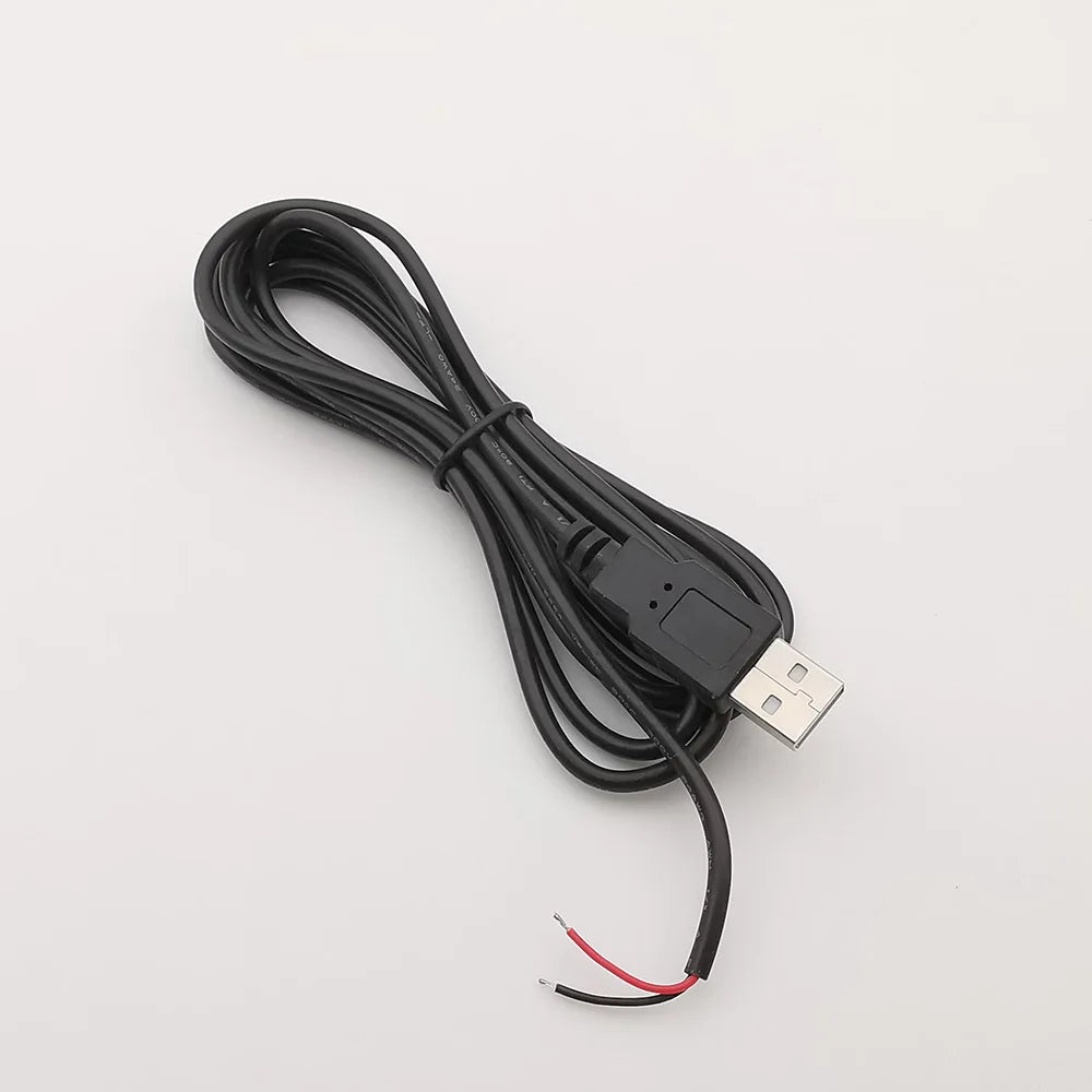 5V USB 2.0 A Female Male Power Supply Cable Connector 2Pin 4Pin Wire Charge Extension Cable Adapter Welding Line DIY 0.3m 1m 2m