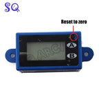 Mini 7 Digit LCD Counter 2 Display rows  DC 5V-18V 10 counts per second PCB Material Electronic Totalizer With LED blue