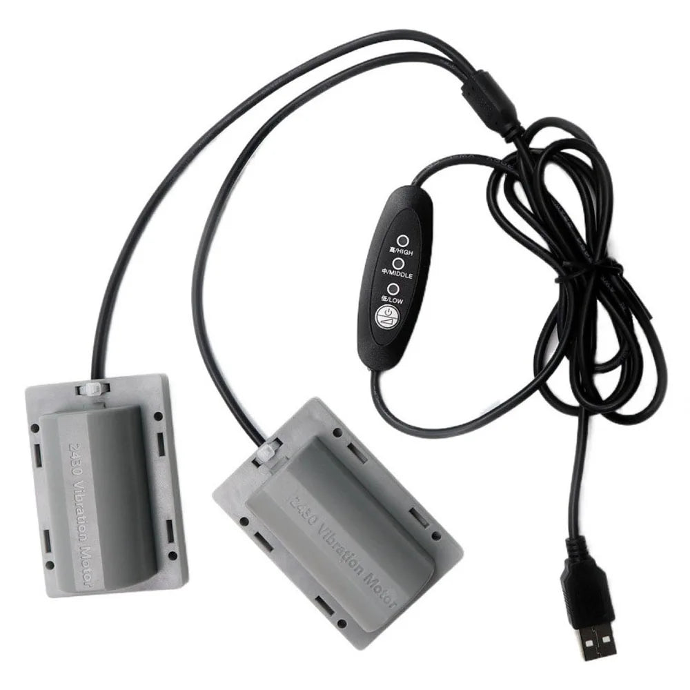 DC5V USB Vibrating Dual Motors 3 Speed Regulator Massage Device Vibrating Motor Frog Breeding Vibration Motor with Cable
