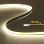 5mm 8mm PCB COB LED Light Strip Free Cut 12V 24V With 2PIN Wire DC Plug 400LEDs/m 3000k 4000k 6000k Flex Lamp 0.5m 1m 5m 10m 20m