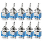 10pcs ON-OFF-ON / ON-ON Miniature Toggle Switches Mini MTS-102 103 202 203 Power Button Switch Car