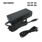 25.2V 29.4V 2A Li Ion Charger 6S 22.2V 21.6V 7S 24V Lithium Lipo Battery Charger DC