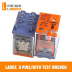 LANBOO Relay 12V 24V/AC 220V AC Voltage Coil High Quality General Purpose Micro Mini Relay with Socket Base 8pin/14pin