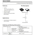 SM4336N SM4337 SM4364A SM4365N SM4370 SM4373NA SM4377N SM4378 4503NH 4504NH 4508NH N-Channel Enhancement Power Transistor MOSFET