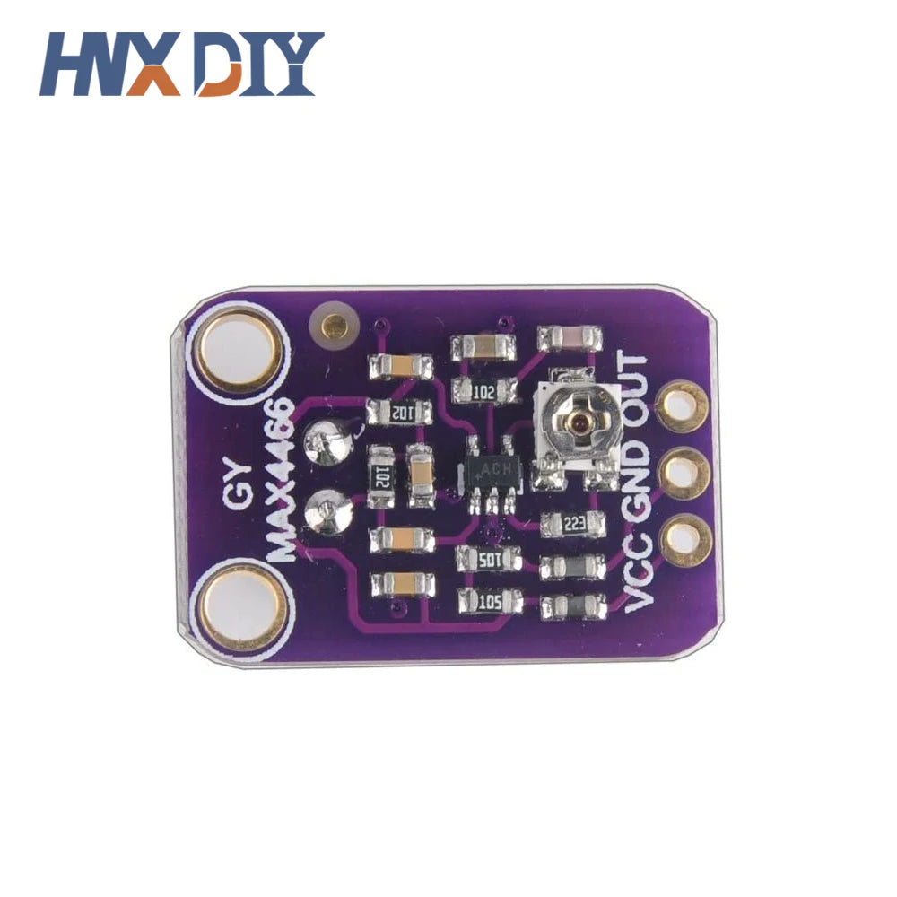 1-10PCS Electret Microphone Amplifier Module MAX4466 Adjustable Gain Blue Breakout Board