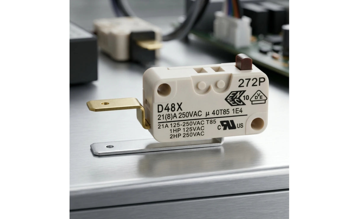 Microswitch with Actuator Compact Rectangular Microswitch Limit Switch Snap Action Mechanical for Technicians, Control Panels