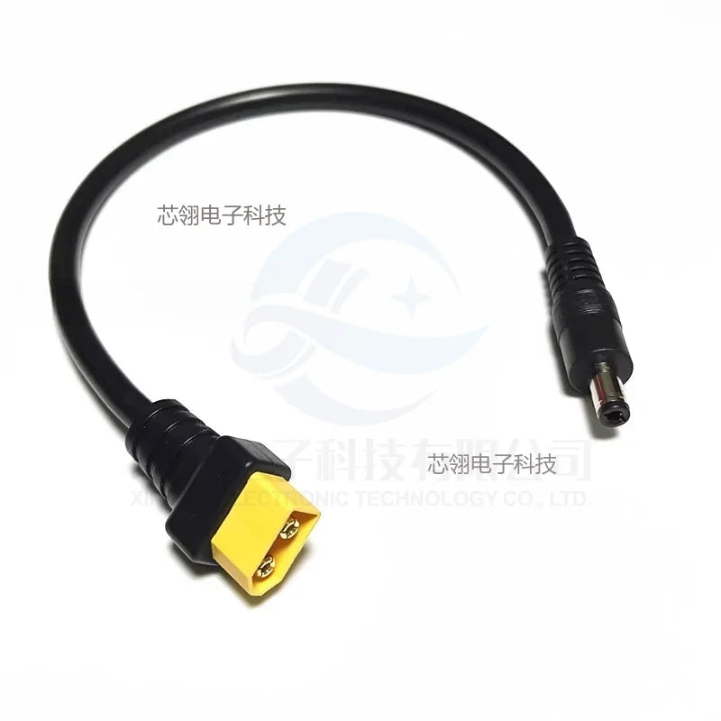 1.5 Square Ultra-soft XT60 Plug Male Female Connector to DC 5525/DC5521 Power Cable for Fly FPV Multirotor Field Repairs Apply