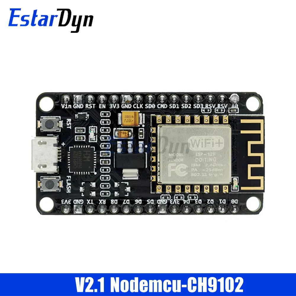 ESP8266 ESP-12E NodeMCU V2 V3 Development Board with CH340/CP2102 USB for IoT Smart Home MicroPython WiFi Control