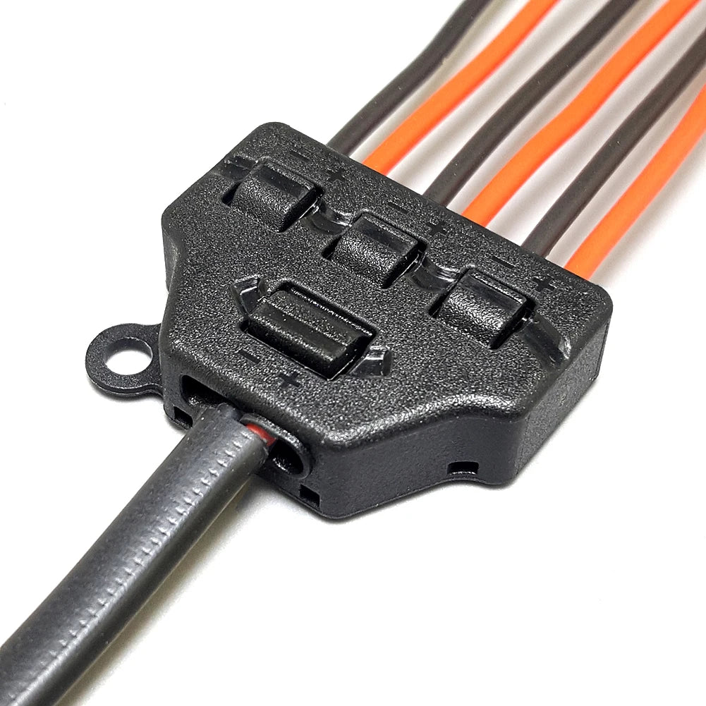 3/6 Ports Push-in Fast Quick Wire Connector Distribution Wiring Cable Splitter for LED Lighting Terminal Block