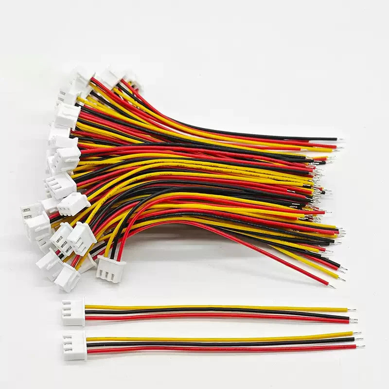 10PCS  Micro JST XH 2.54 2P 3P 4P 5P 6PIN Male Female Plug Connector 2.54mm Pitch With Wire Cable Battery Charging Cable