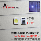 1000pcs 2835 3528 repair LED LCD TV backlight beads MX SEOUL JF 1W-2W 3V 6V cold white light commonly used