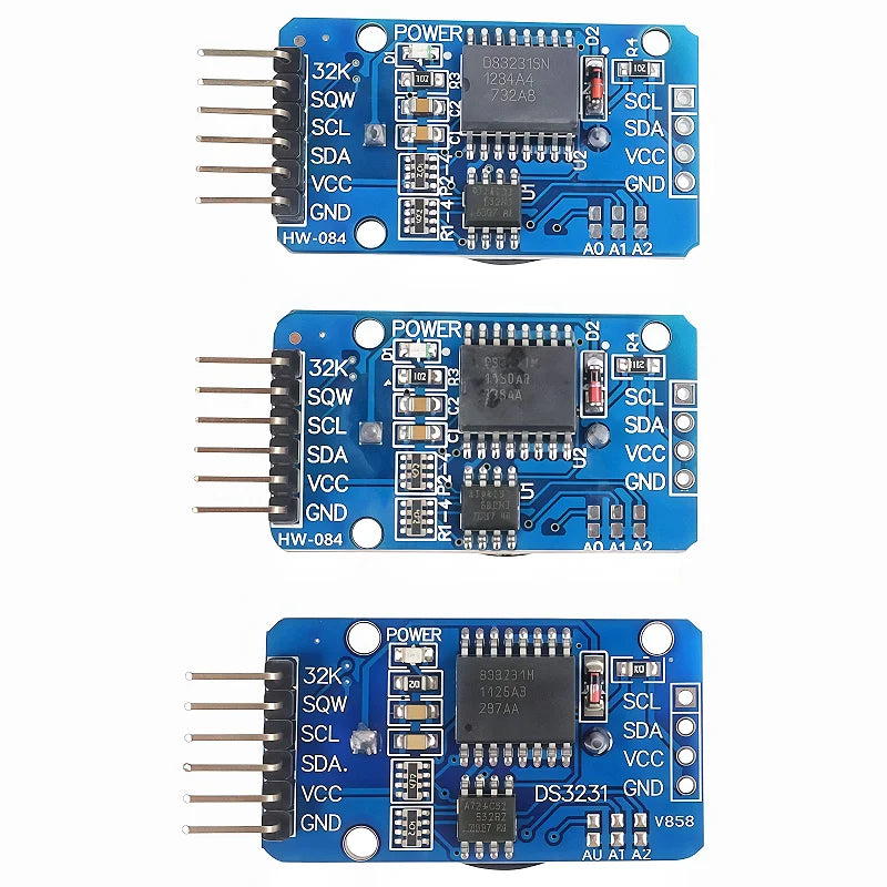 DS3231 Module with Battery, DS3231 AT24C32 IIC Module Precision Clock Module (Without Battery) DS3231 Memory Module