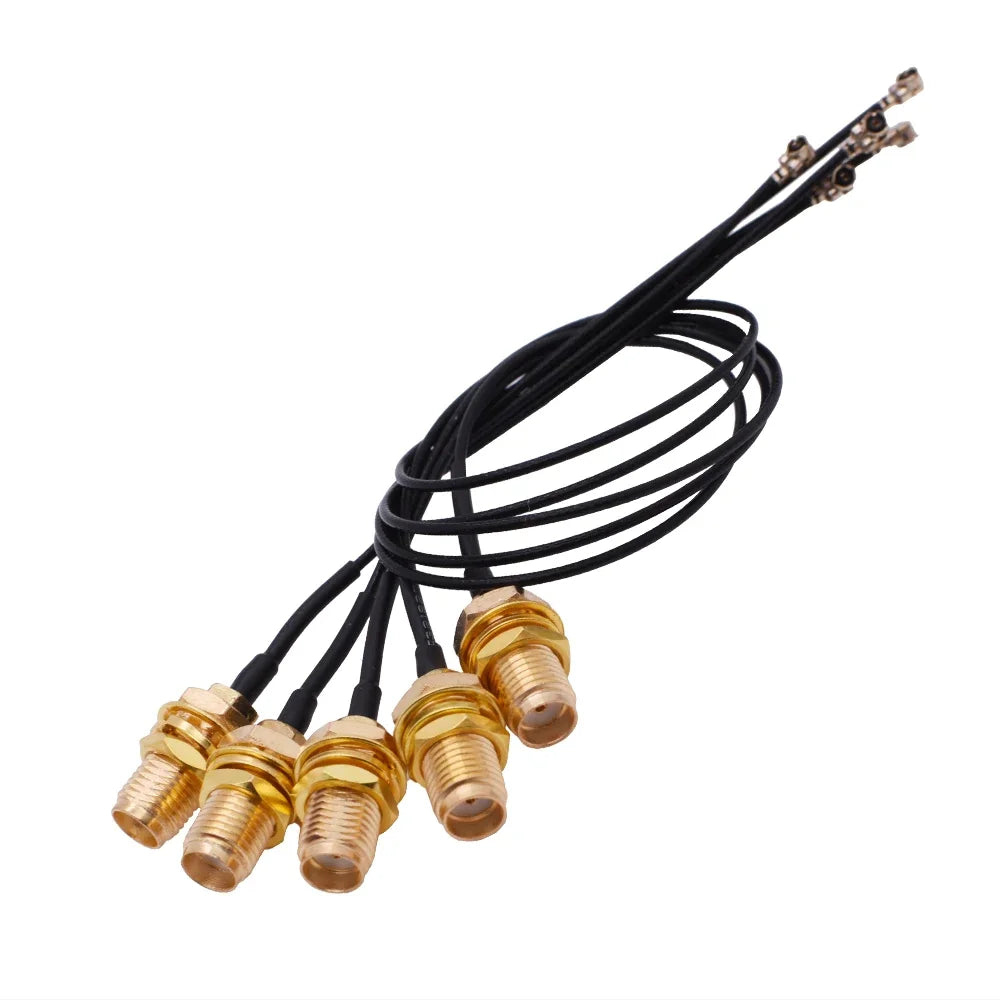 5Pcs/Lot IPX to SMA Pigtail Cable, Female SMA to UFL/u.FL/IPX Adapter, 1.13MM RP-SMA-KY, High-Quality RF Coax Cable Assembly